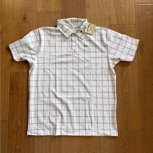 EVERGREEN ACTIVE men’s checkered golf polo- size L